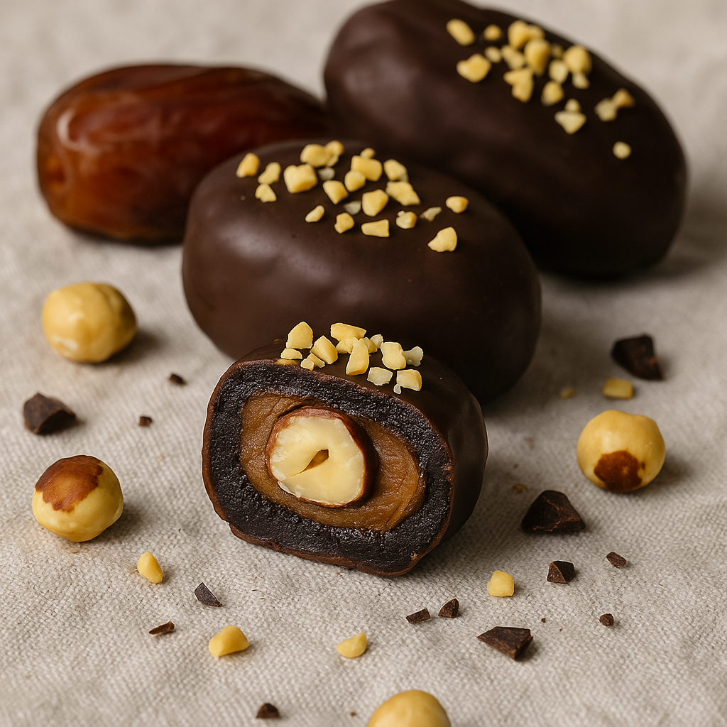 Dattelpraline Haselherz (2 Stück)